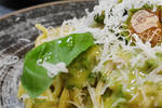 LA SMORFIA - Ristorante Pizzeria a San Miniato (PI) - Spaghetti alla Nerano, Crema di Zucchine e Zucchine Fritte con Provolone D.O.P